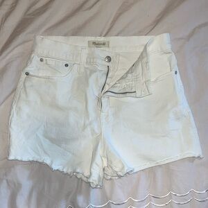 Madewell White Denim Shorts